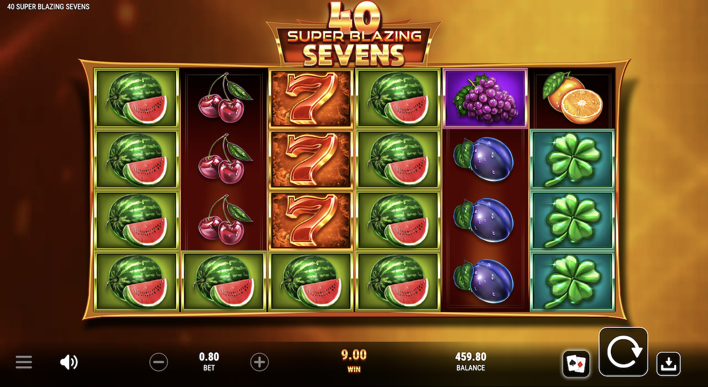 40 Super Blazing Sevens slot